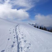 sentiero ciaspole monte agaro ski lagorai