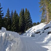 sentiero val duron inverno