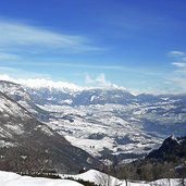 val di non vista da cavedago inverno