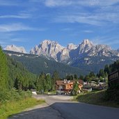 strada val sen nicolo e vista vs catinaccio