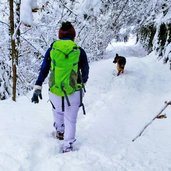 Sentiero verso Pracorno inverno