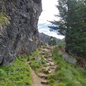 sentiero val venezia per rifugio larcher