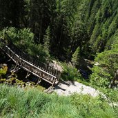 percorso delle cascate alte di vallesinella