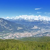 vista da marzola su citta di trento