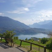 vista sul lago di caldonazzo