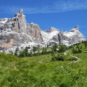 prati di sella fridolin e dolomiti di brenta da sentiero fr