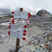 latemar segnavia bivio forcella dei camosci zur gamsstall scharte