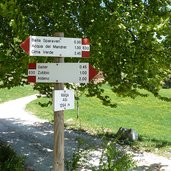 malga albi segnavia per baita sparaveri e cima verde bondone