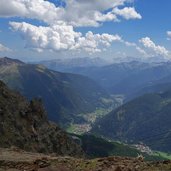 valle di peio vista da stazione a monte funivia pejo