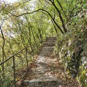 sentiero per eremo di san colombano