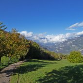 percorso ai castagneti di brentonico