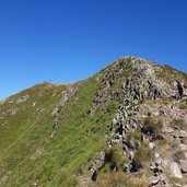 corno nero schwarzhorn letzer anstieg gipfel weg fr