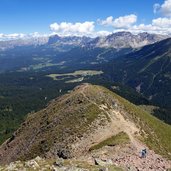 schwarzhorn corno nero la rocca abstieg weg