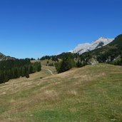 percorso a nord di malga movlina