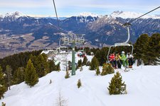 Val di fiemme area sciistica cavalese alpe cermis