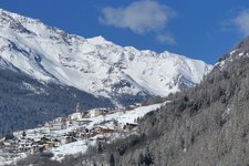 ossana inverno castel san michele e dietro strombiano val di peio