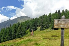 Laghetto di Celentino segnavia malga campo