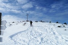 croce vetta monte maggio folgaria inverno