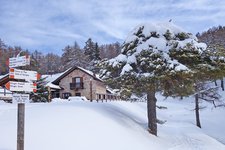 malga rodeza o di tres inverno neve