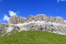 Val di Fassa Passo Pordoi da Canazei parcheggio