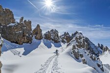 scialpinismo latemar trentino person Adobe Stock