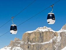 Skigebiet Sellaronda Sellarunde funivia Fassa