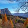 autunno larici prati del monte lefre vista vs monte mezza