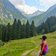 Vista di Valpiana e cime del gruppo della Presanella