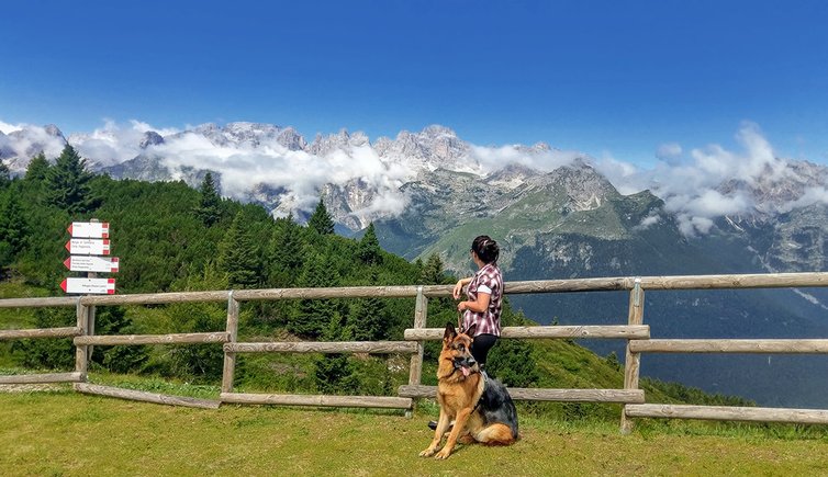 dolomiti di brenta viste da Rifugio La Roda