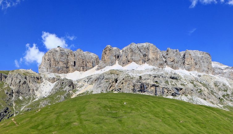 Val di Fassa Passo Pordoi da Canazei parcheggio